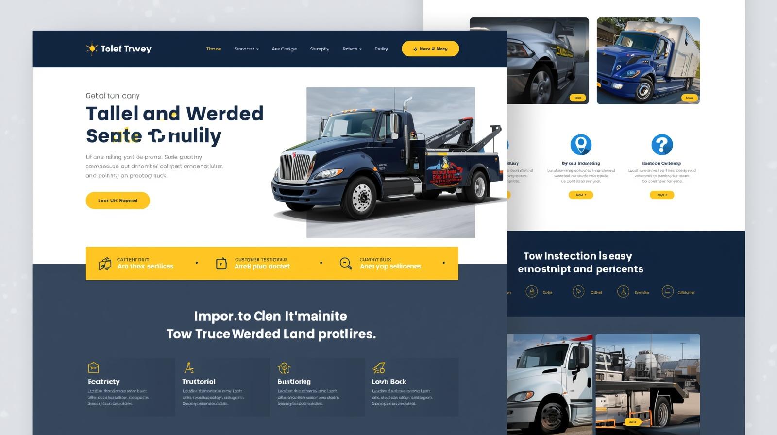 tow truck company wordpress theme