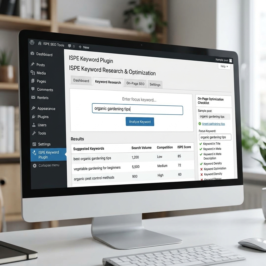 wordpress keyword plugin ispe